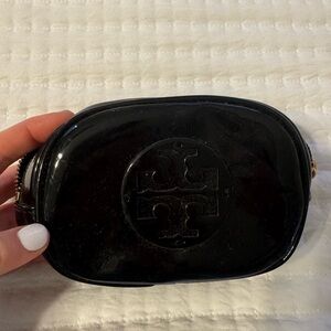 Tory Burch black cosmetic case